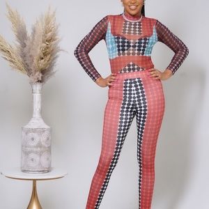 Women’s polka dot two piece set